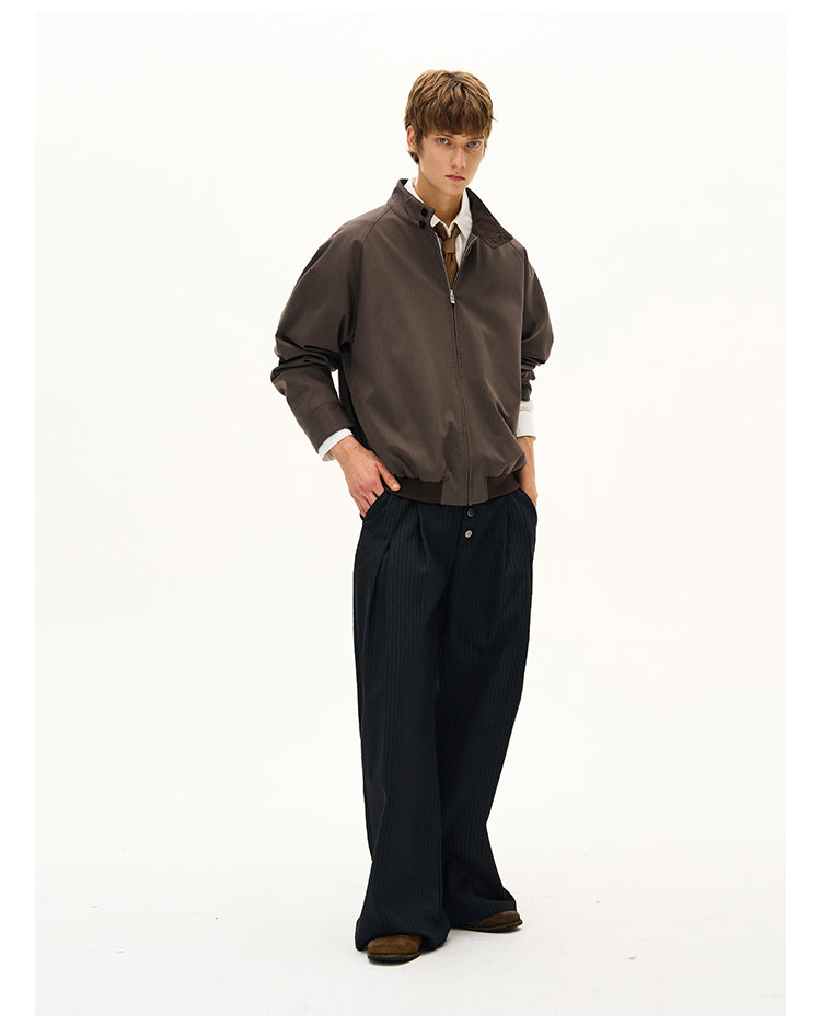 MADWITCH MINIMALIST STAND COLLAR JACKET #C265Q25