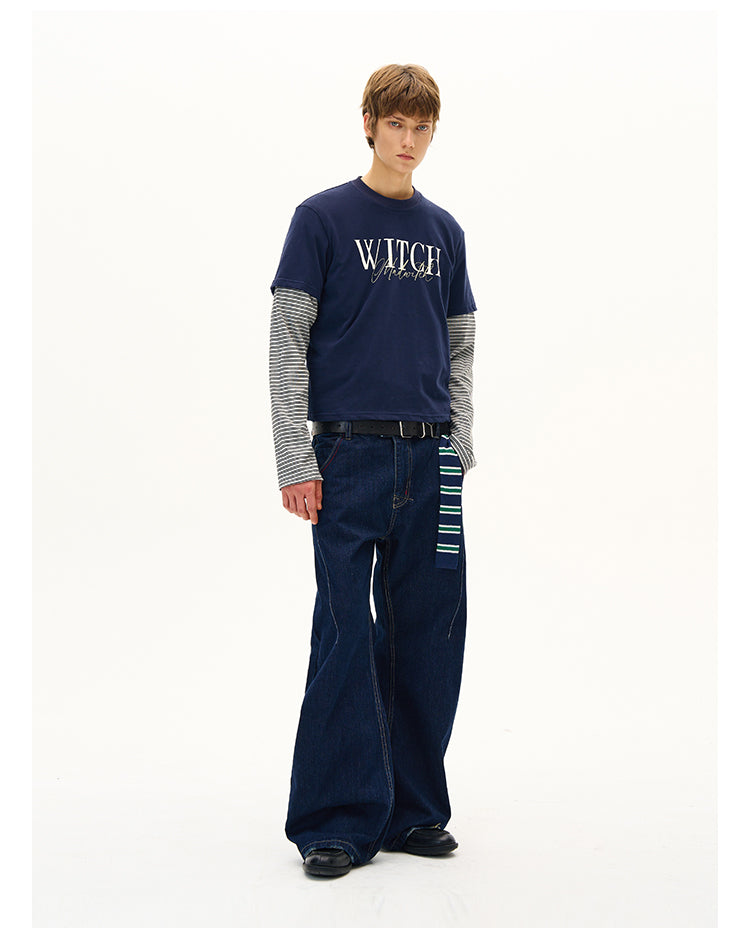 MADWITCH AUX LAYERED PRINT LONG SLEEVE #MK4187