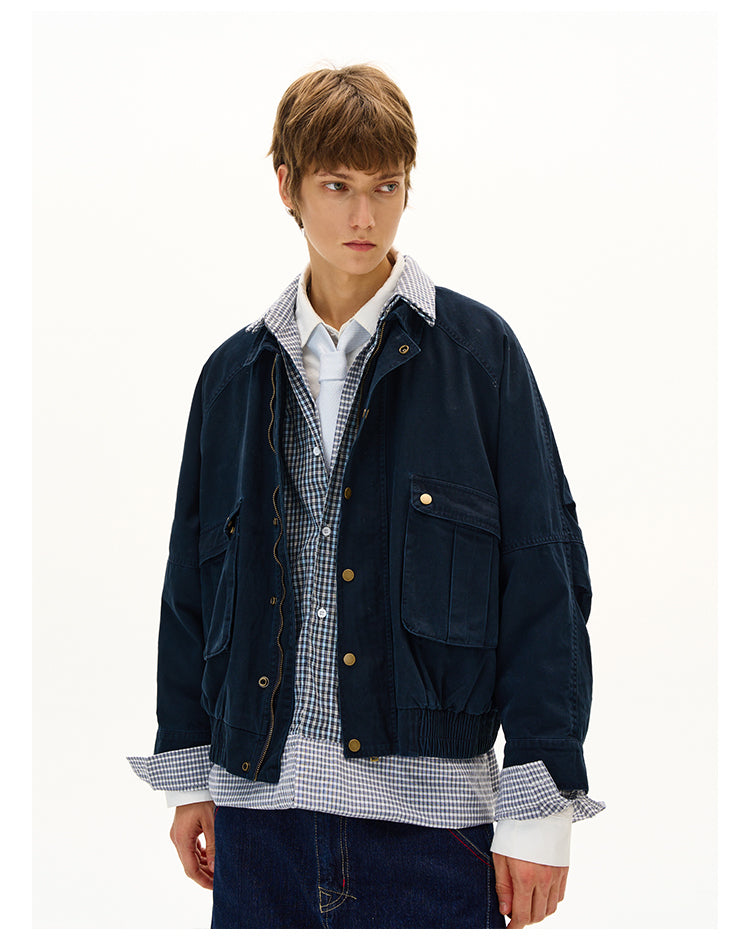 MADWITCH DISTRESSED UTILITY JACKET #28112