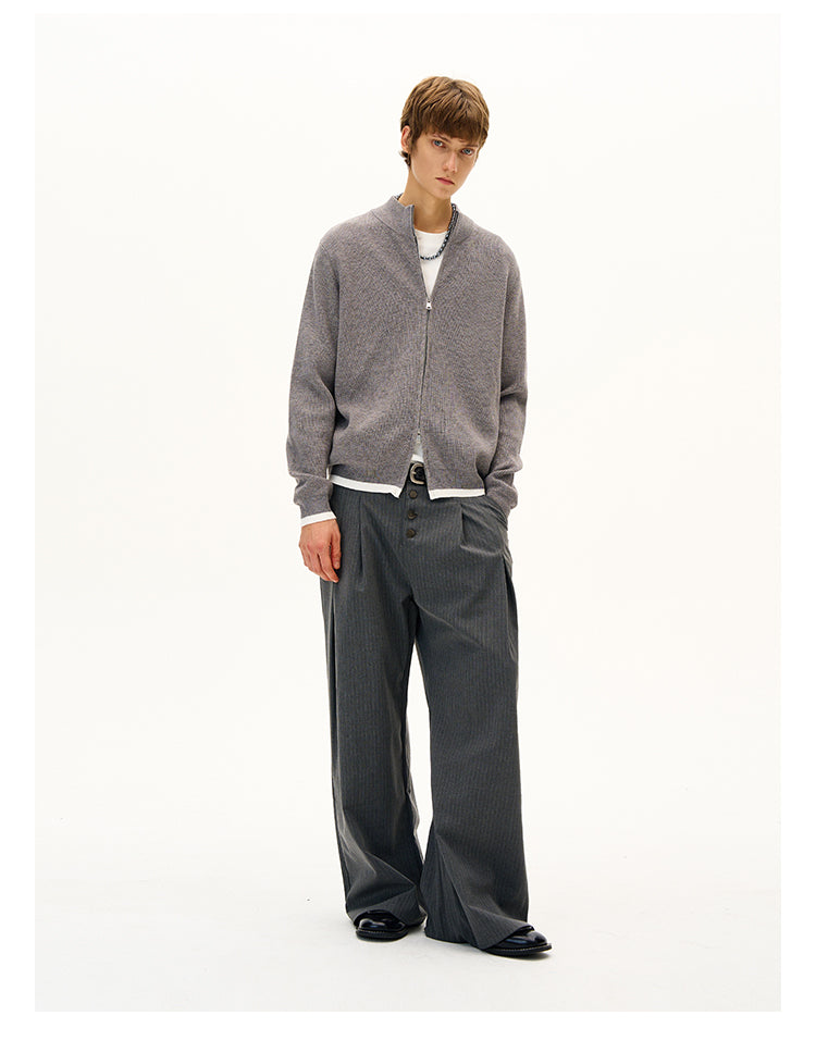 MADWITCH BUTTON-FRONT CARDIGAN COAT #MFY226