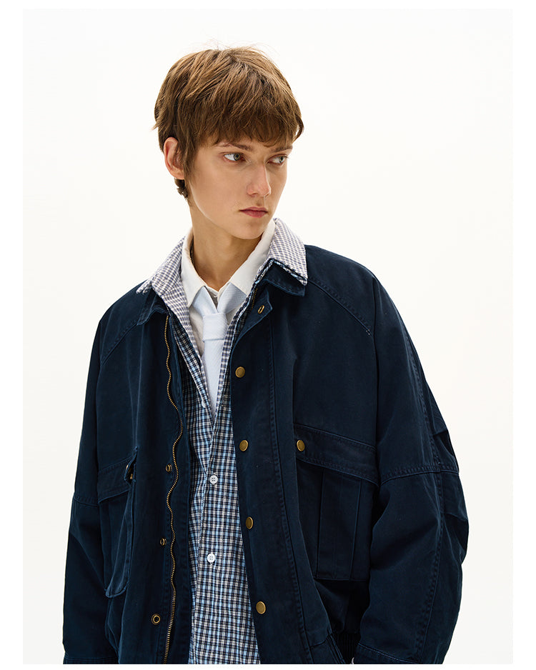 MADWITCH DISTRESSED UTILITY JACKET #28112