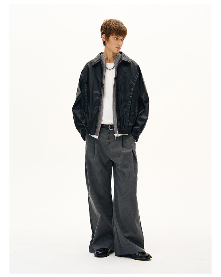 MADWITCH RETRO MOTORCYCLE COAT #C327Q25