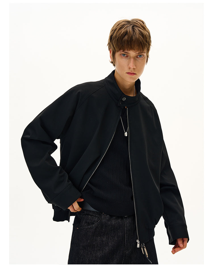MADWITCH MINIMALIST STAND COLLAR JACKET #C265Q25