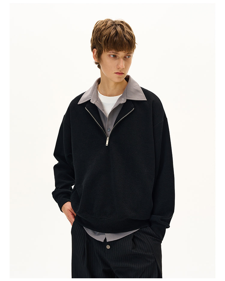 MADWITCH CASUAL PANELED SWEATSHIRT #C329Q25