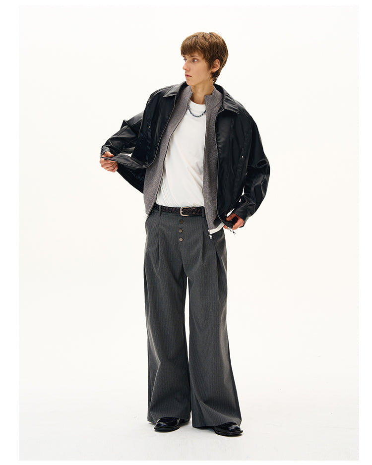 MADWITCH RETRO MOTORCYCLE COAT #C327Q25