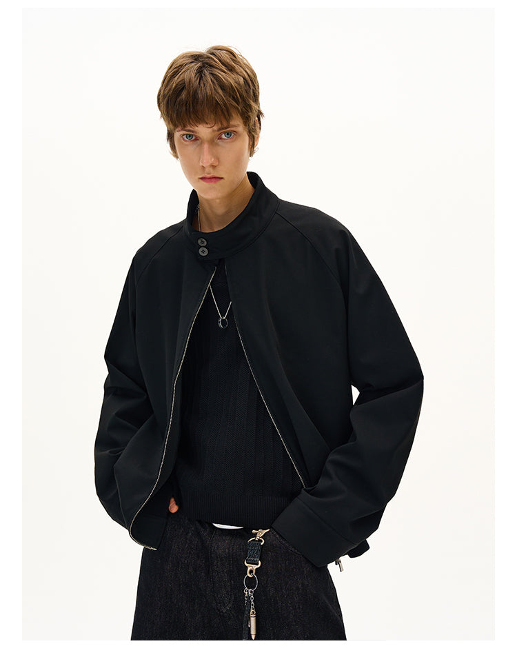 MADWITCH MINIMALIST STAND COLLAR JACKET #C265Q25