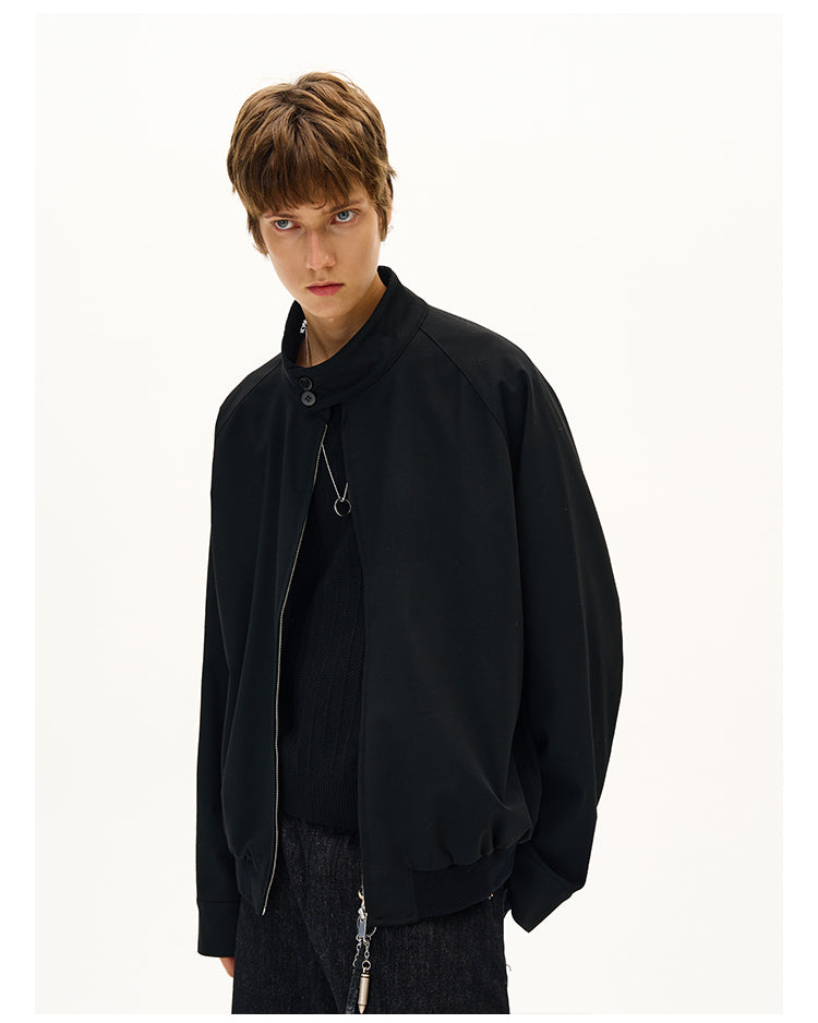 MADWITCH MINIMALIST STAND COLLAR JACKET #C265Q25