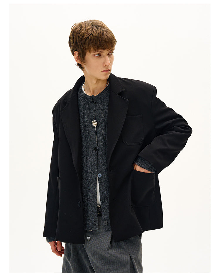MADWITCH SOLID COLOR BLAZER #AW25048