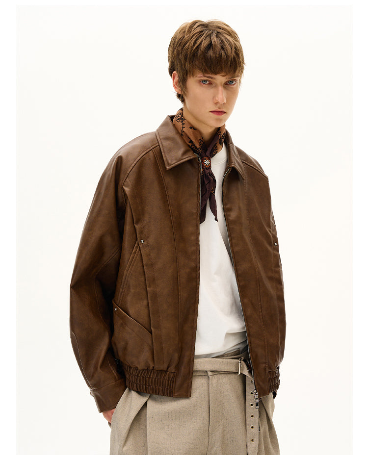 MADWITCH RETRO MOTORCYCLE COAT #C327Q25