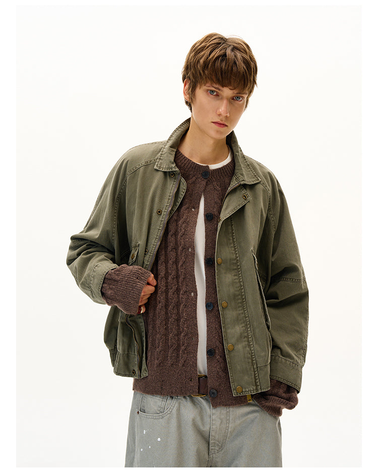 MADWITCH DISTRESSED UTILITY JACKET #28112