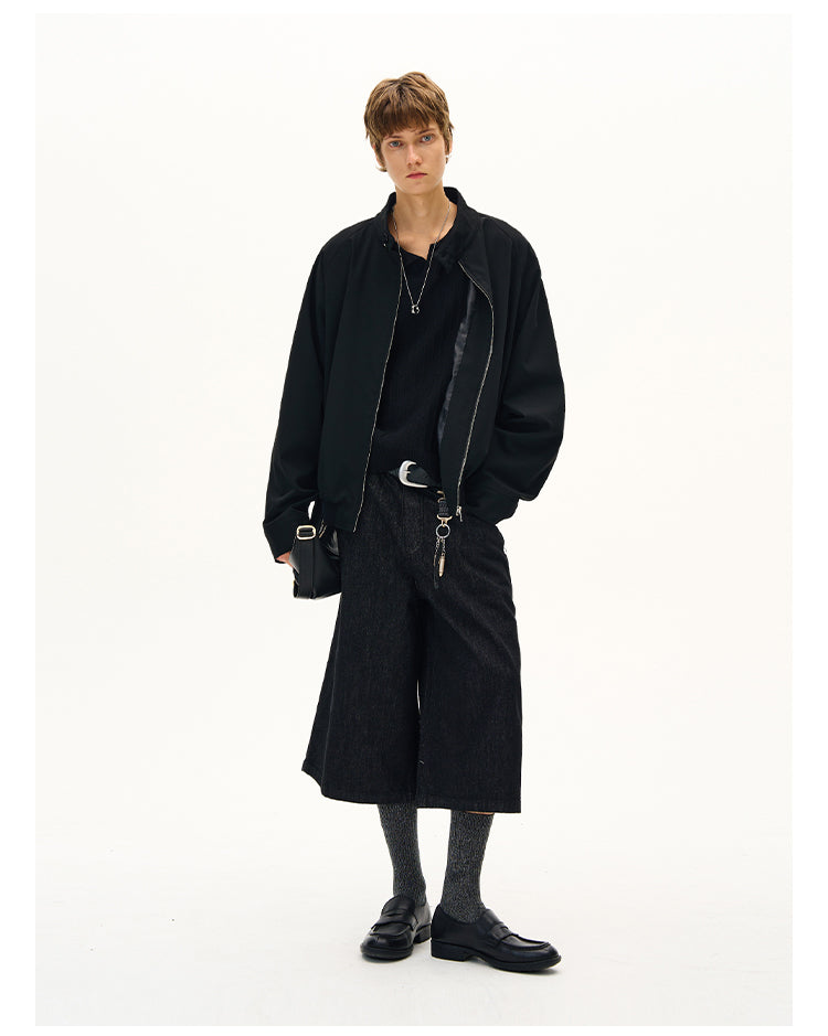 MADWITCH MINIMALIST STAND COLLAR JACKET #C265Q25