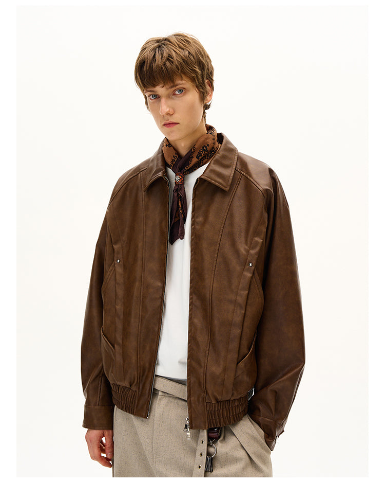 MADWITCH RETRO MOTORCYCLE COAT #C327Q25