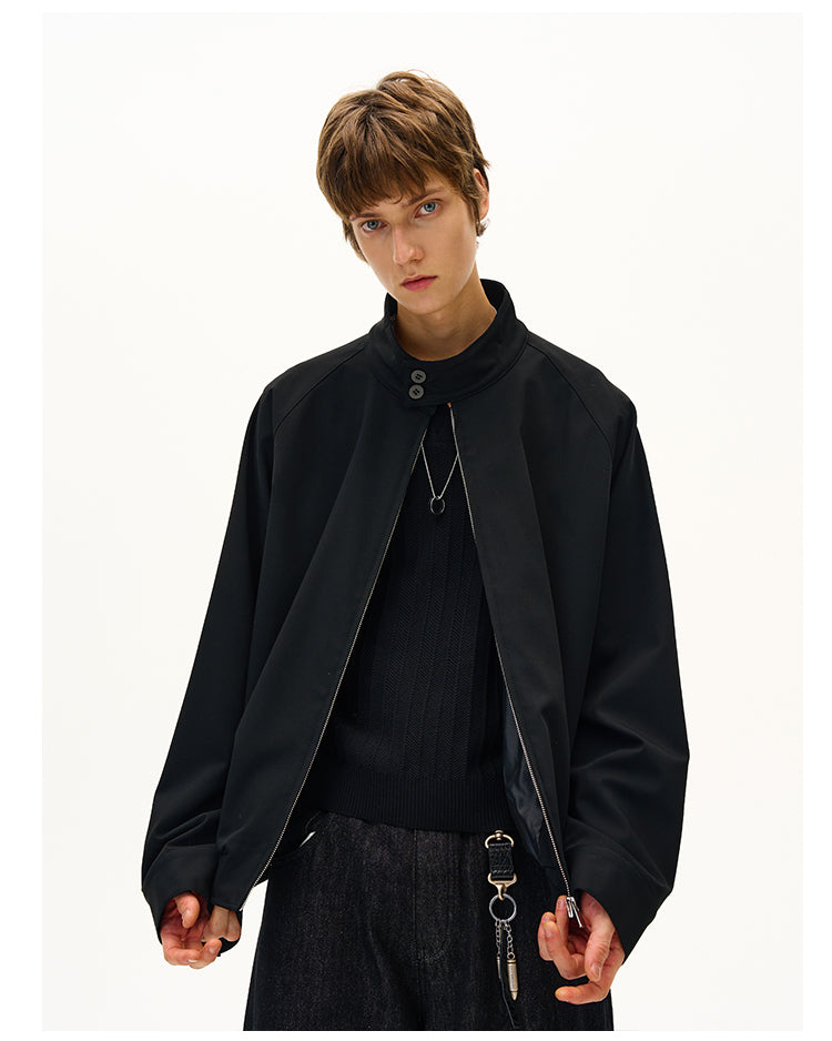 MADWITCH MINIMALIST STAND COLLAR JACKET #C265Q25