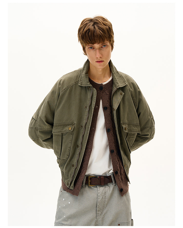 MADWITCH DISTRESSED UTILITY JACKET #28112