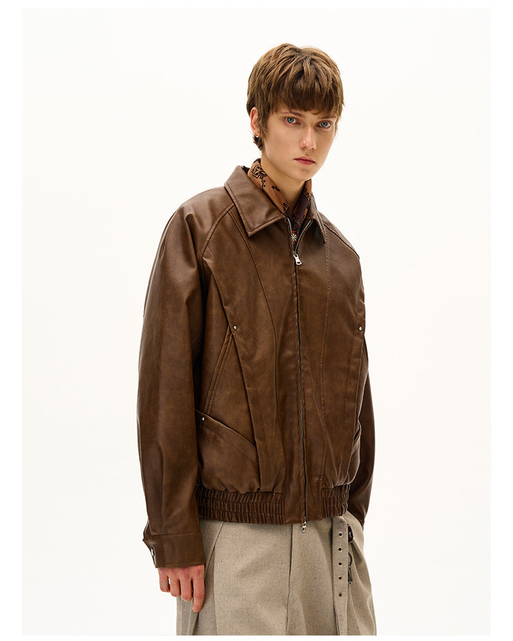 MADWITCH RETRO MOTORCYCLE COAT #C327Q25