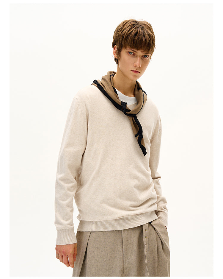 MADWITCH VINTAGE V-NECK WOOL SWEATER #M6662