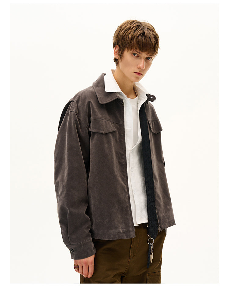 MADWITCH LAPEL SQUARE SHOULDER JACKET #C267Q25
