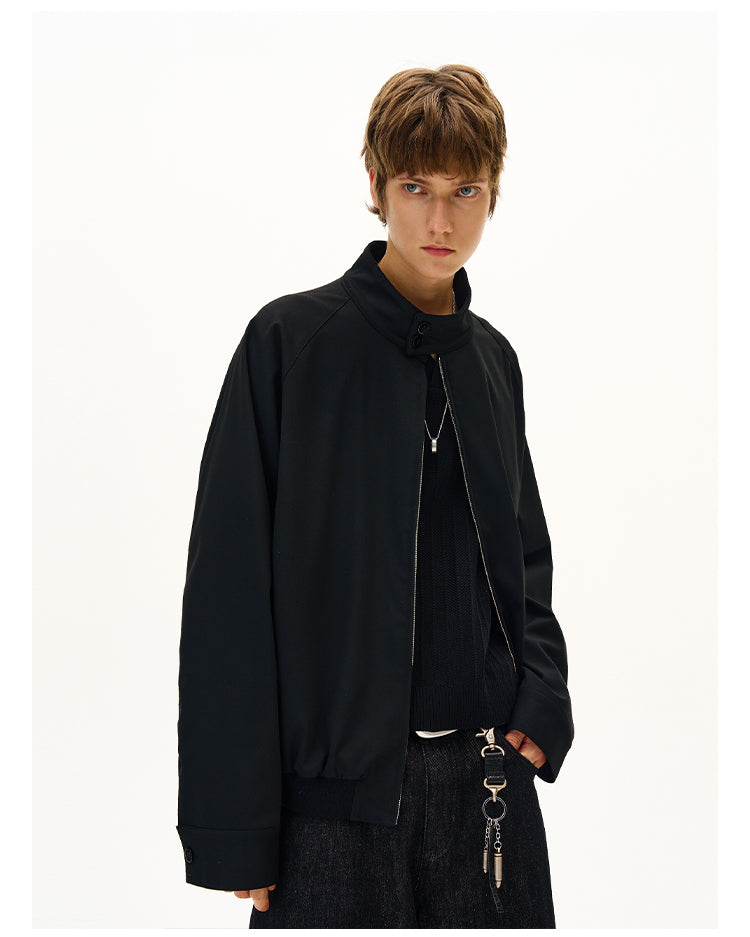 MADWITCH MINIMALIST STAND COLLAR JACKET #C265Q25