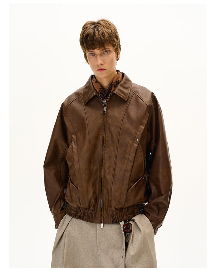 MADWITCH RETRO MOTORCYCLE COAT #C327Q25