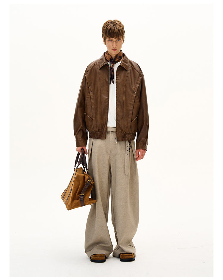 MADWITCH RETRO MOTORCYCLE COAT #C327Q25