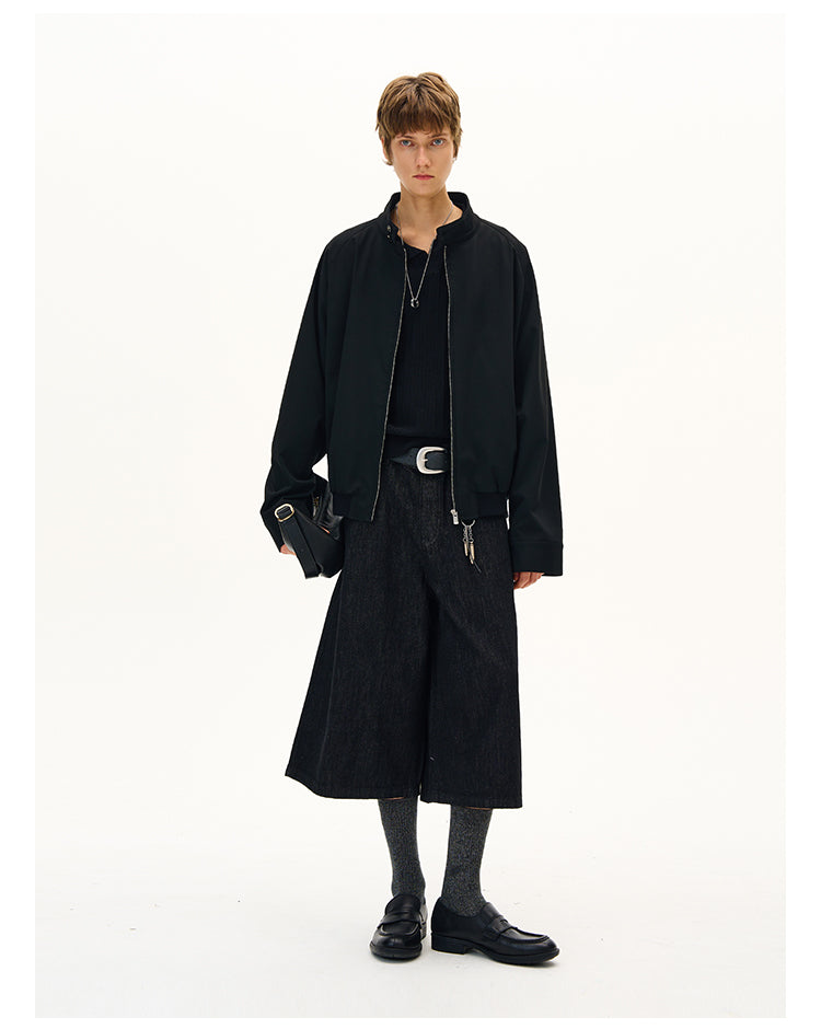 MADWITCH MINIMALIST STAND COLLAR JACKET #C265Q25