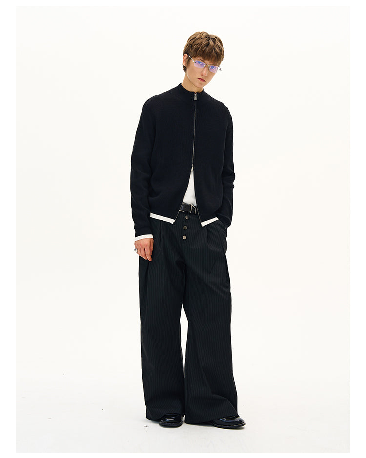MADWITCH BUTTON-FRONT CARDIGAN COAT #MFY226