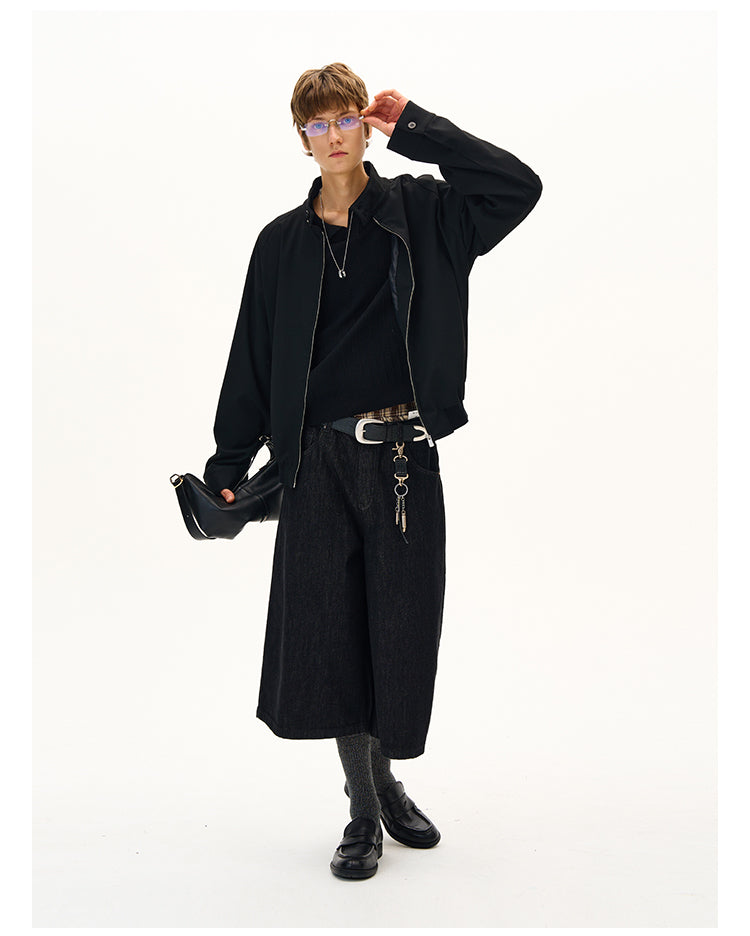 MADWITCH MINIMALIST STAND COLLAR JACKET #C265Q25