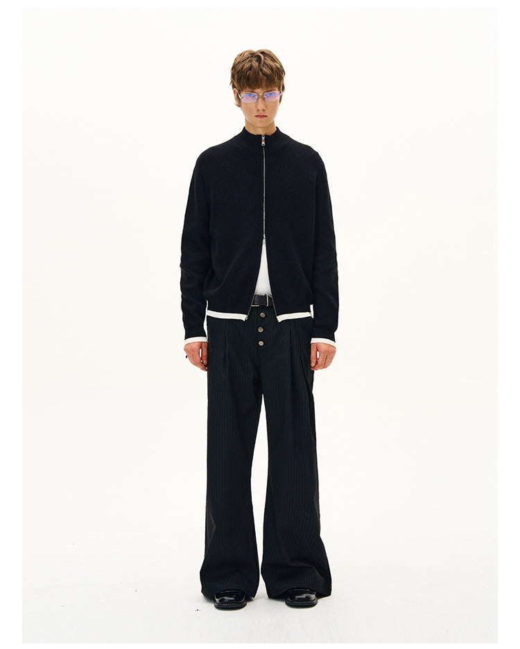 MADWITCH BUTTON-FRONT CARDIGAN COAT #MFY226