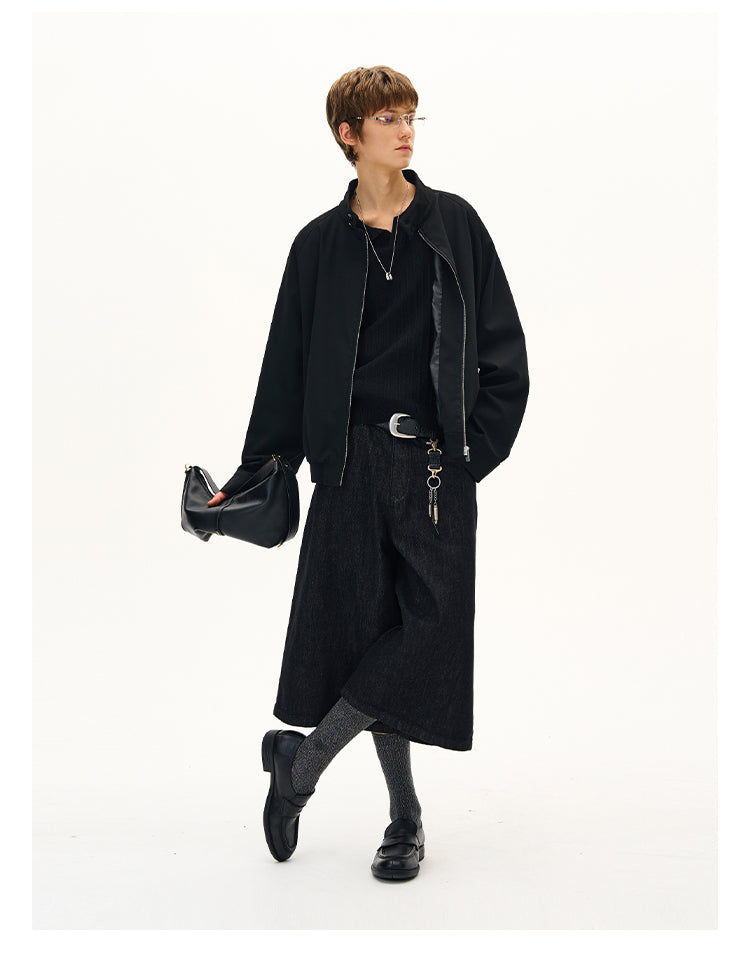 MADWITCH MINIMALIST STAND COLLAR JACKET #C265Q25
