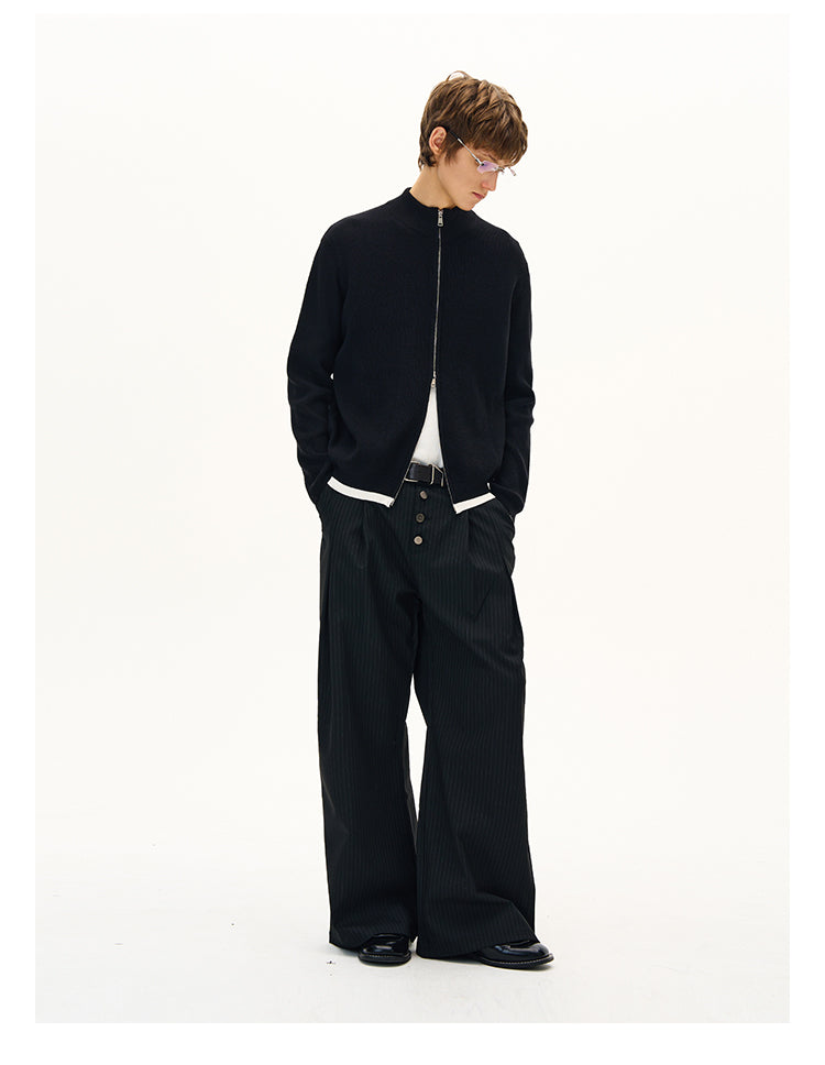 MADWITCH BUTTON-FRONT CARDIGAN COAT #MFY226