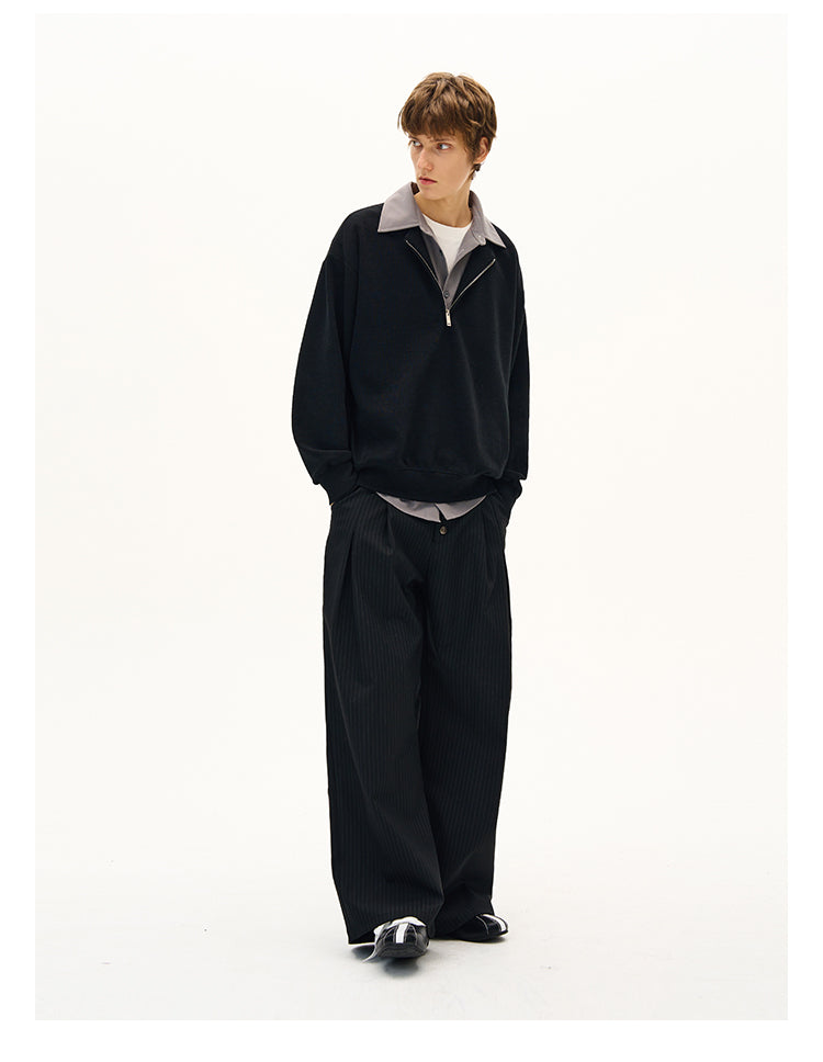 MADWITCH CASUAL PANELED SWEATSHIRT #C329Q25