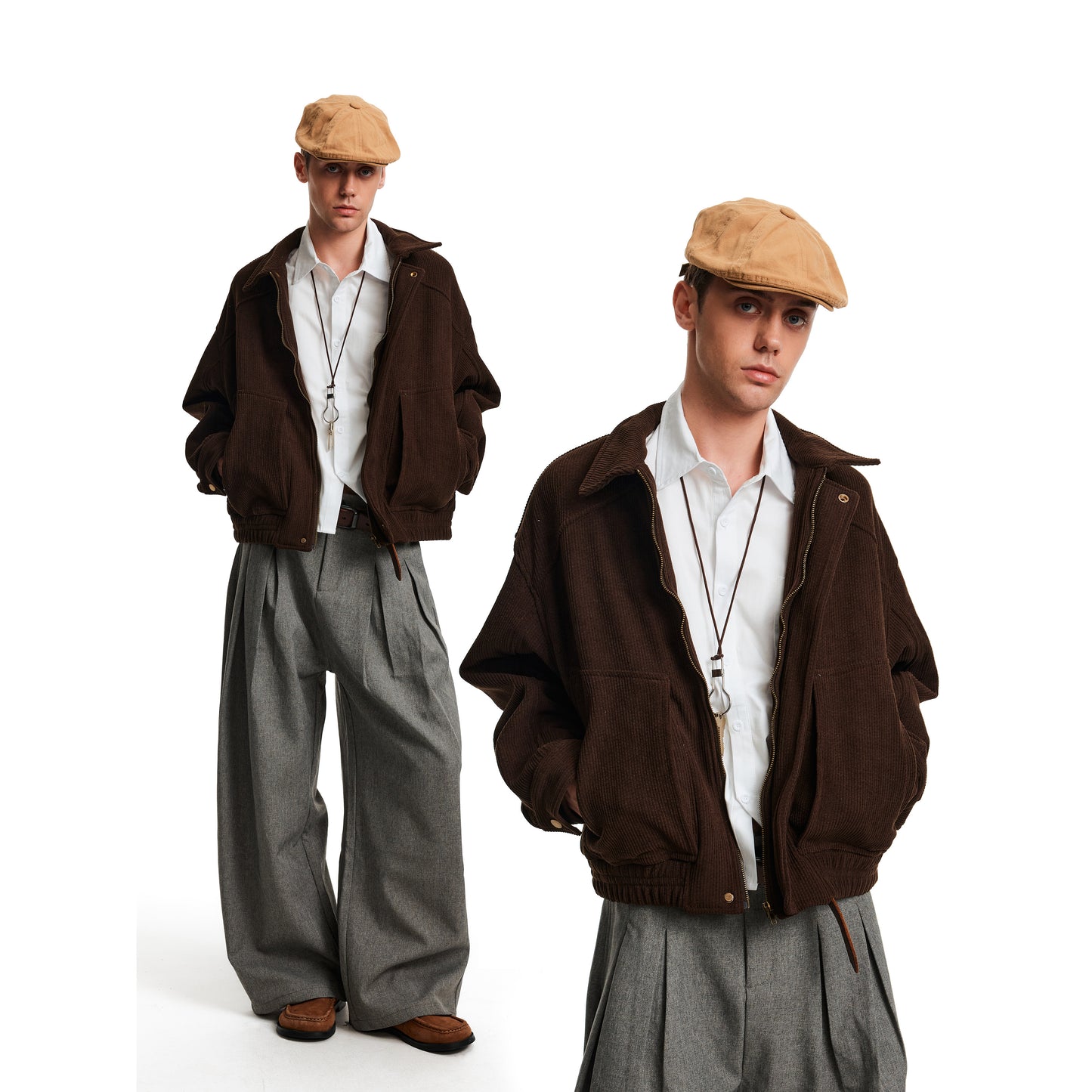 MADWITCH CORD STRIPE JACKET #AW25102