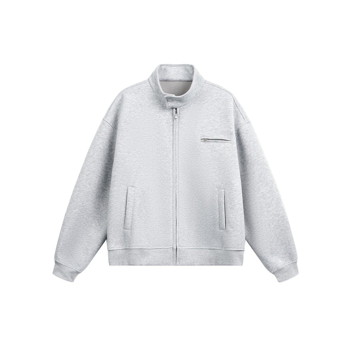 MADWITCH UNISEX MINIMALIST STAND COLLAR JACKET #AB1080