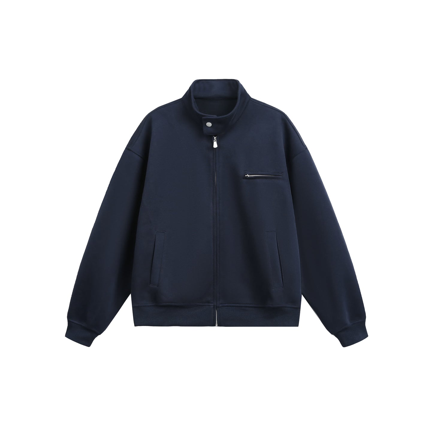 MADWITCH UNISEX MINIMALIST STAND COLLAR JACKET #AB1080