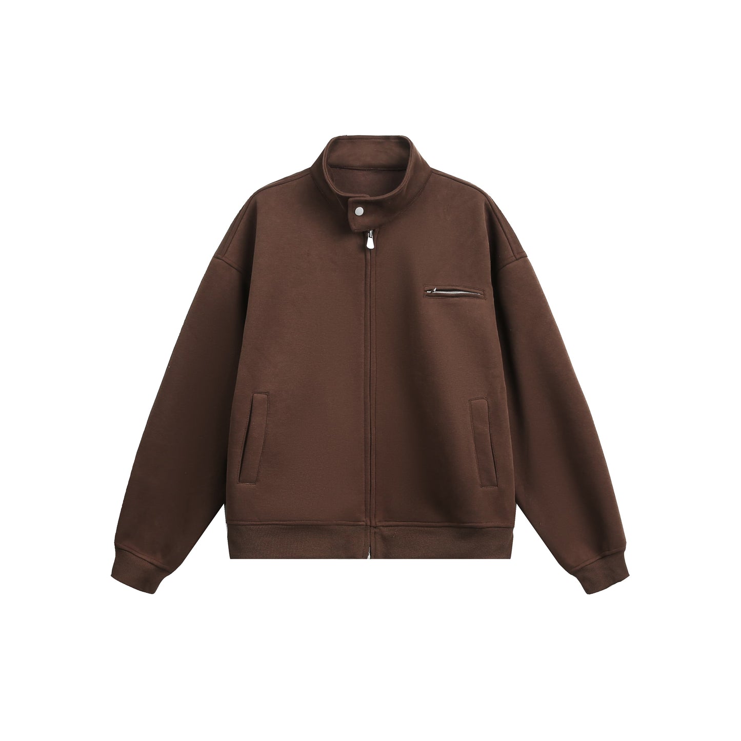 MADWITCH UNISEX MINIMALIST STAND COLLAR JACKET #AB1080