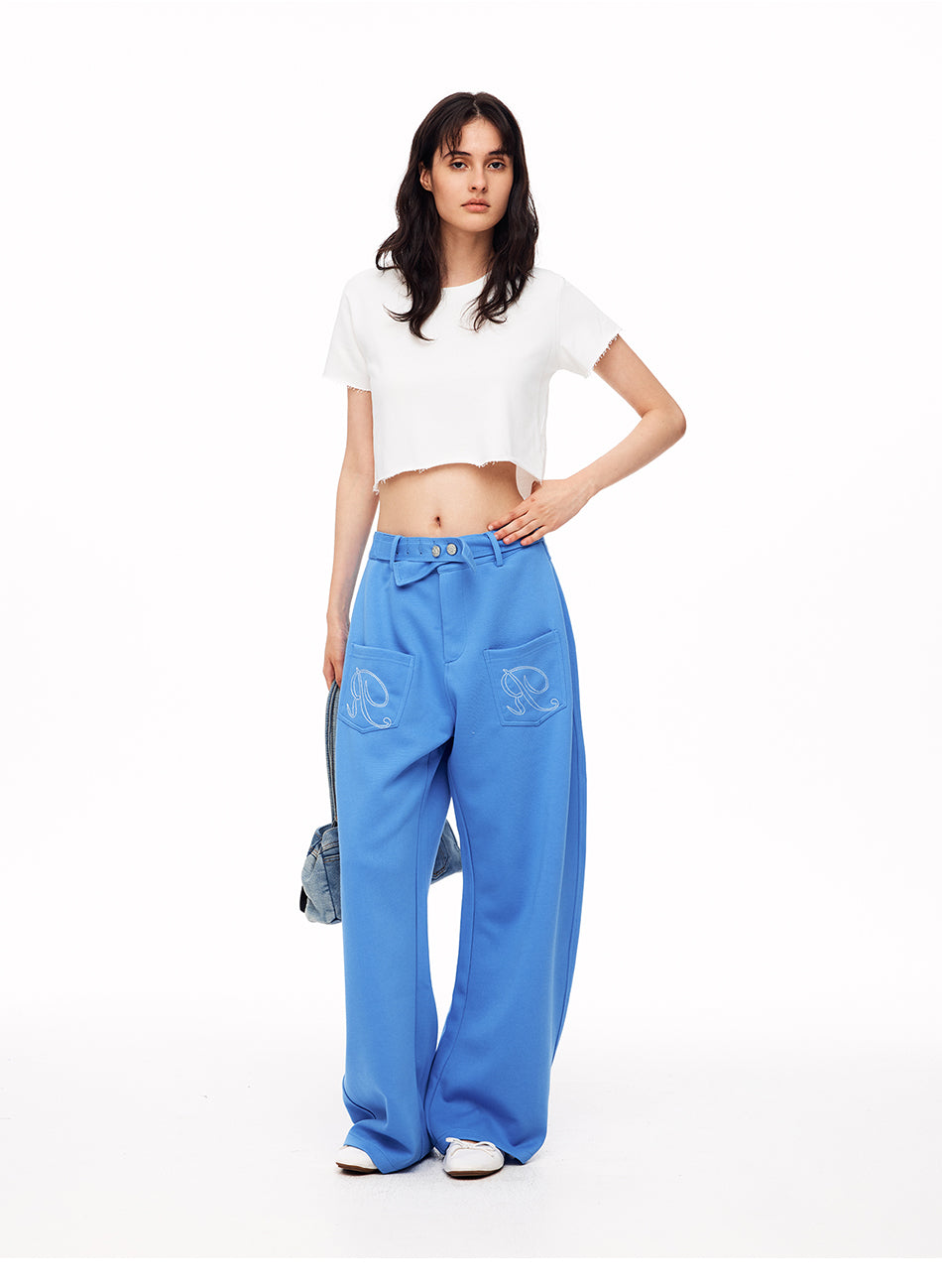 MADWITCH RAW EDGE CROPPED CREWNECK TEE #2026569
