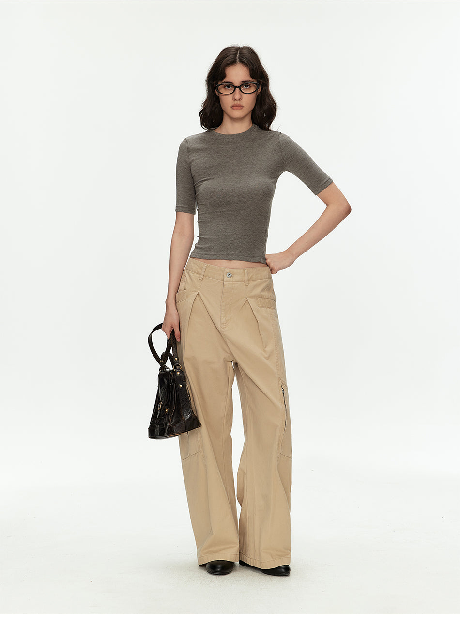 MADWITCH DECONSTRUCTED PLEATED PANTS #CK6983