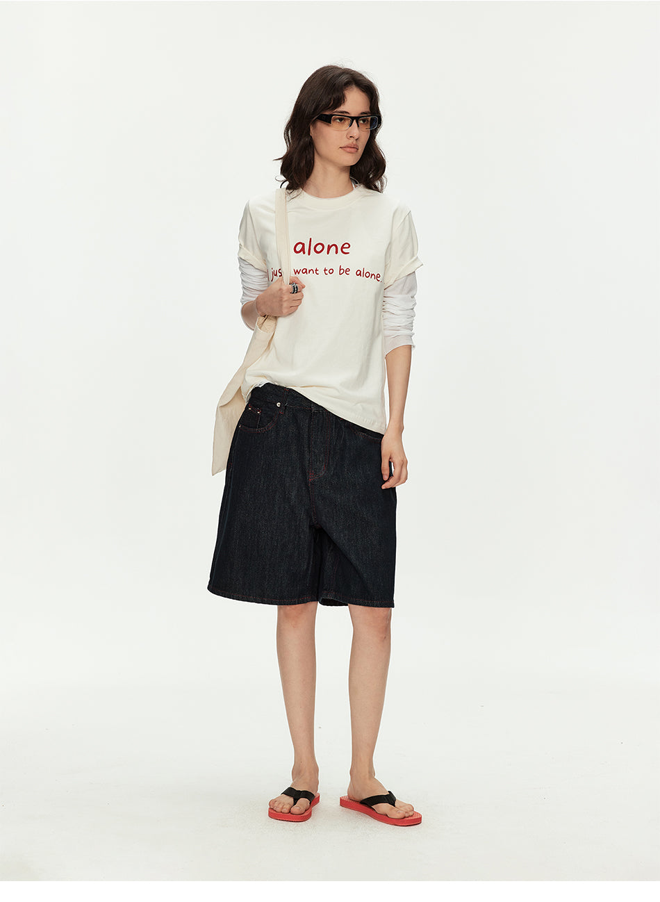 MADWITCH RAW DENIM CROP JEANS #G2071