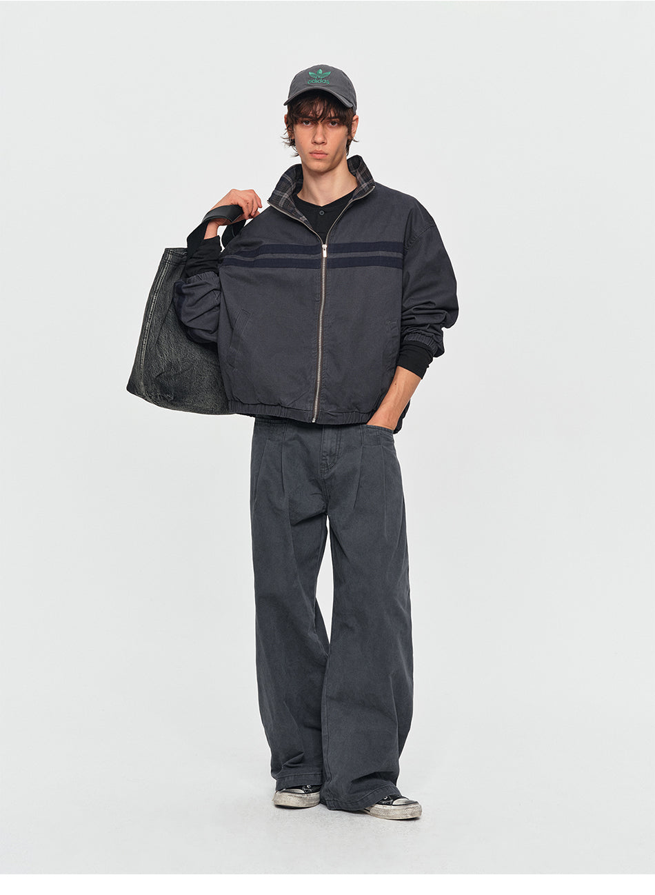 MADWITCH RETRO STRIPED TRACK JACKET #N2111