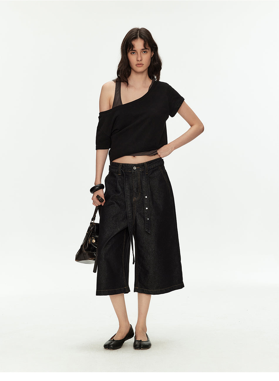 MADWITCH OFF SHOULDER CROP TEE #2026510