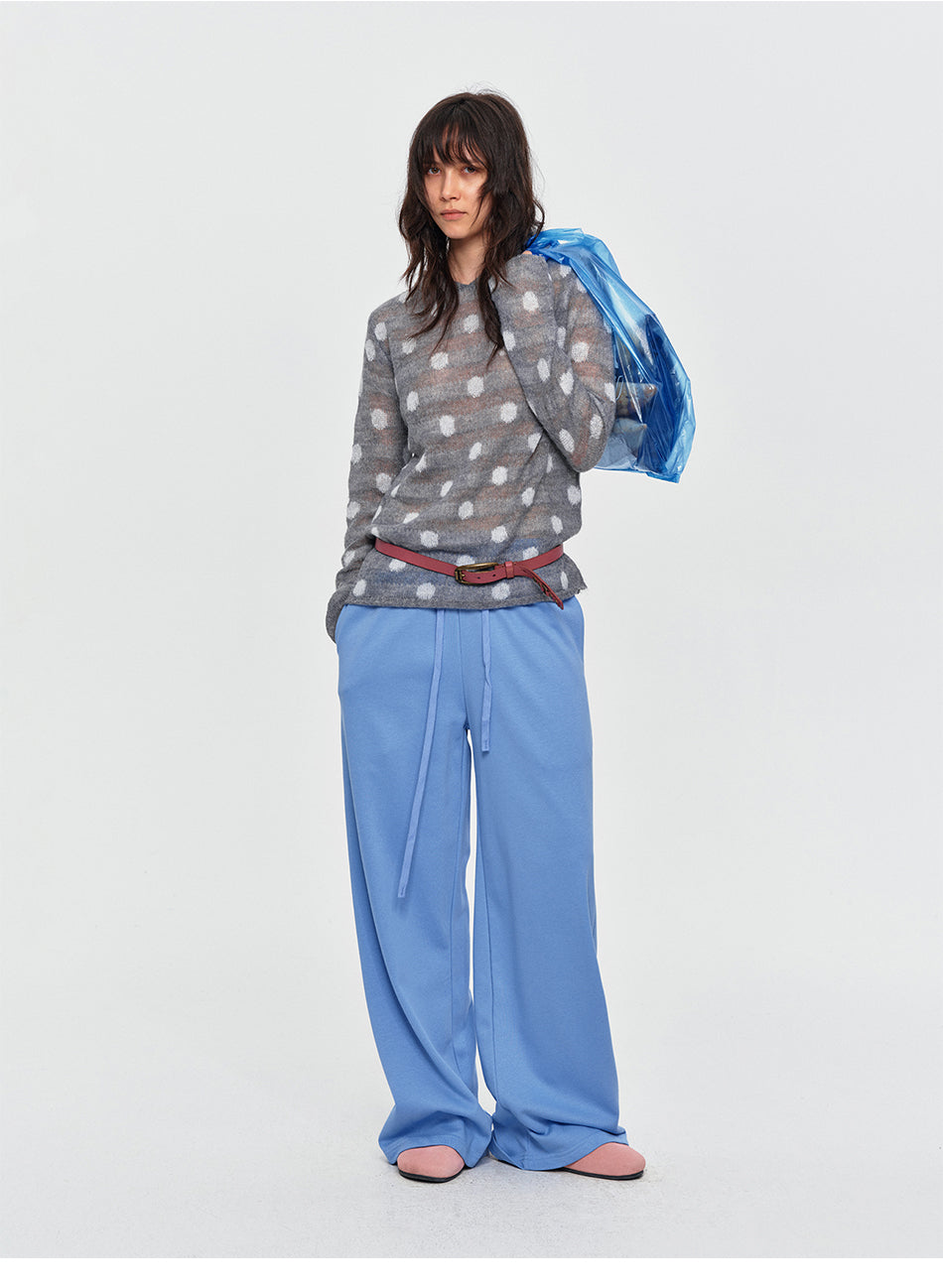 MADWITCH POLKA-DOT HOODED KNIT TOP #MYC026