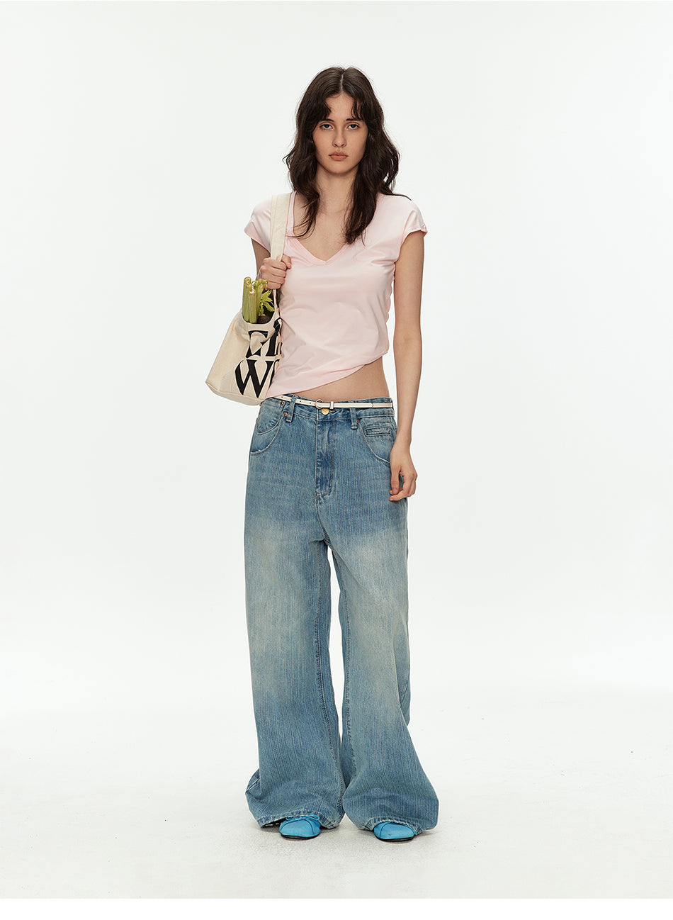 MADWITCH PARIS BUCKLE BAMBOO JEANS #CK9818