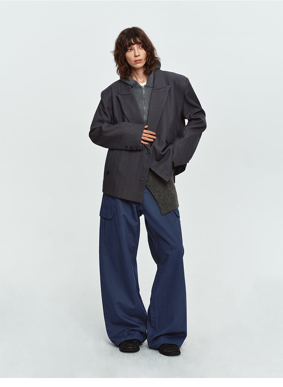 MADWITCH OVERSIZED TWO-BUTTON CASUAL BLAZER #BBX2616