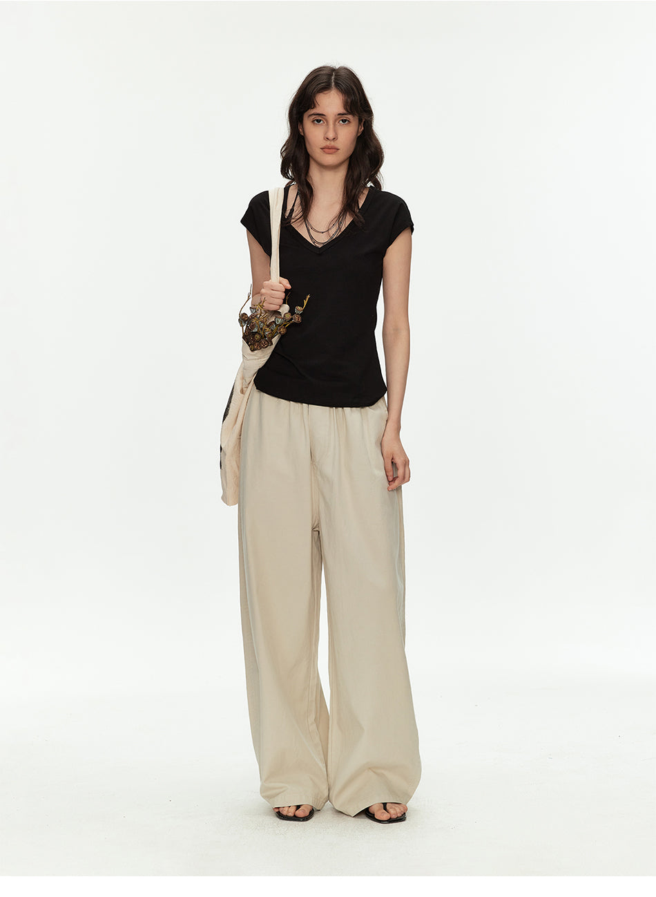 MADWITCH TENCEL DRAWSTRING PANTS #CK61037