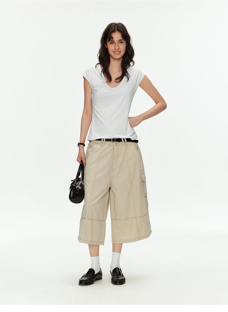 MADWITCH UTILITY CARGO CROP PANTS #CK272D