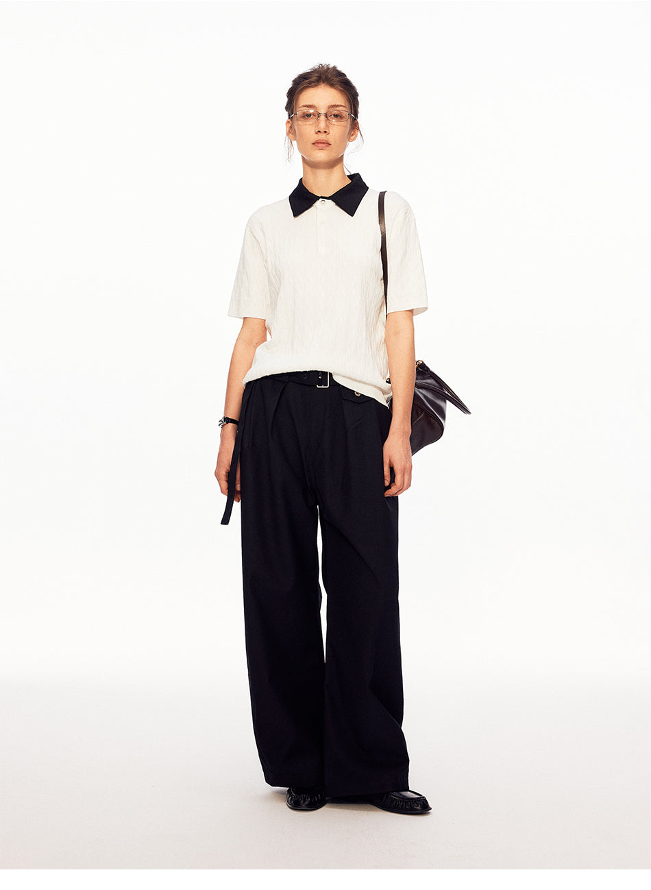 MADWITCH BELTED PLEATED TROUSERS #CK6988