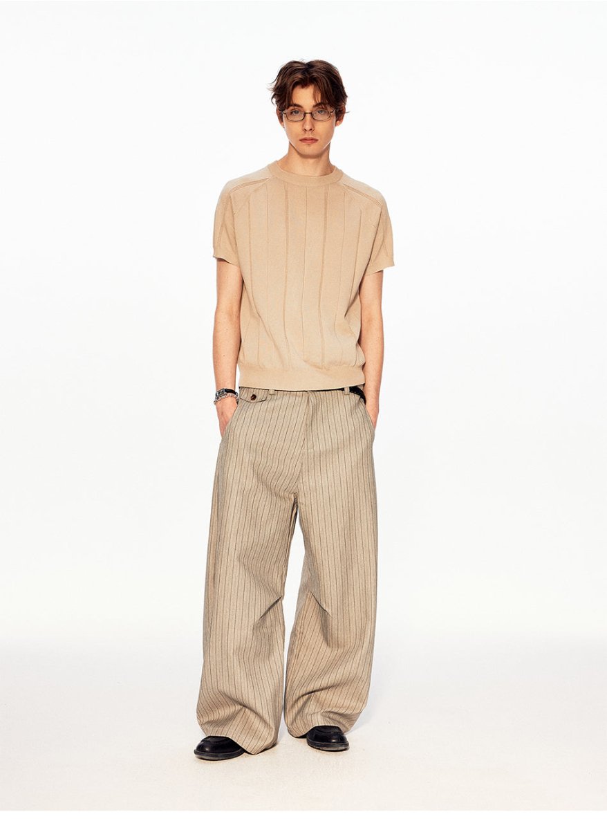 MADWITCH RIBBED RELAXED KNIT TEE 26047 - MadWitch Store