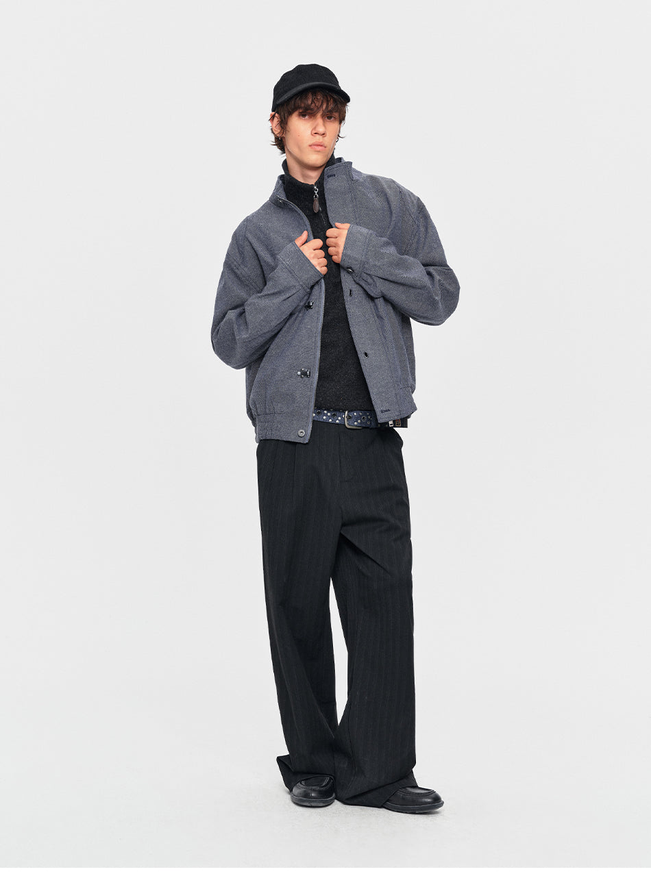 MADWITCH BUCKLE-TAB LINEN-BLEND CROPPED JACKET #991390