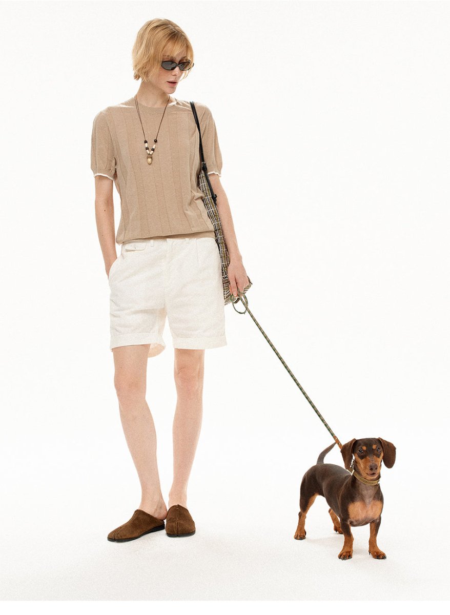 MADWITCH PLEATED RELAXED SHORTS D063 - MadWitch Store