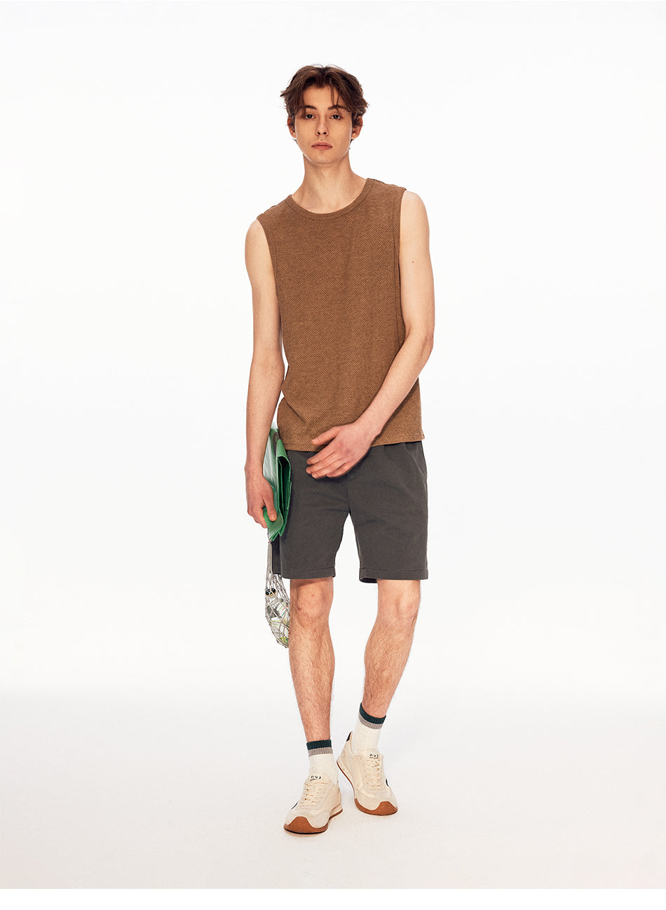 MADWITCH TEXTURED SLEEVELESS TOP #UTU067